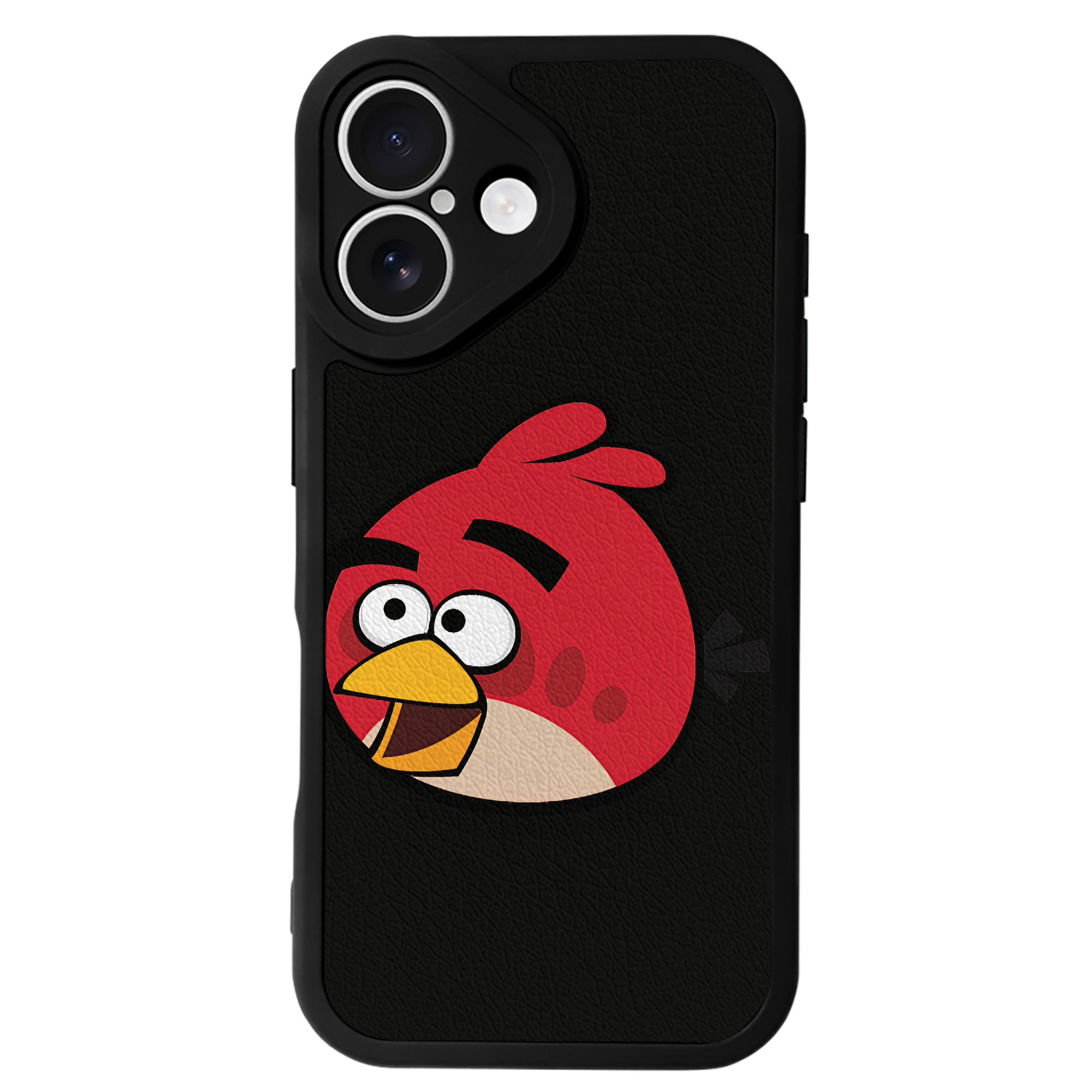（画像用） Angry Birds アングリーバード 【iPhone 16シリーズ対応】シリコンスマホケース（レザー調） 材質：シリコン